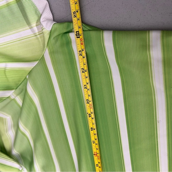 Adidas Men's Adult Size XL Polo Golf Climacool Green Polyester Short Sleeve - Picture 7 of 12